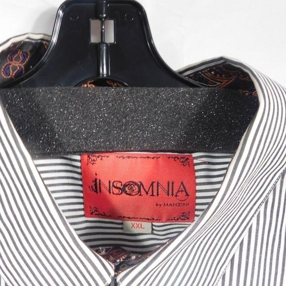Insomnia by Manzini Striped Button up Shirt - Picture 2 of 4